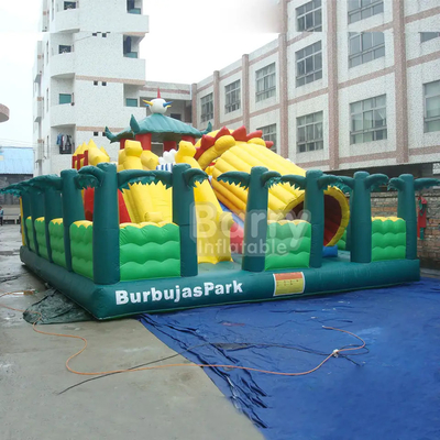 پارک تفریحی جهانی بادی قابل حمل زمین بازی بادی هوای کودکان در فضای باز سفارشی