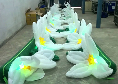 محصولات تبلیغاتی Inflatable گل های با LED، دکوراسیون زنجیره ای بادی تورم