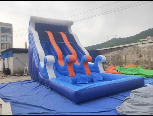پارک تفریحی سرسره آبی بادی Blow Up Bouncy Slide